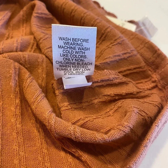 SO Button Front Tank Top Shirt with Ruffled Straps Coral (Orange/Pink) Medium - Picture 8 of 8